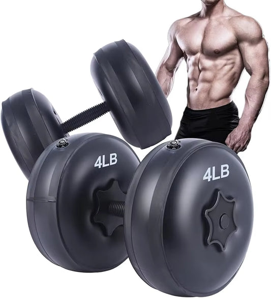8-10 Kg Water Dumbbells Portable Travel Dumbbells Weight Adjustable Dumbbells Strength Training Fitness and Shaping
